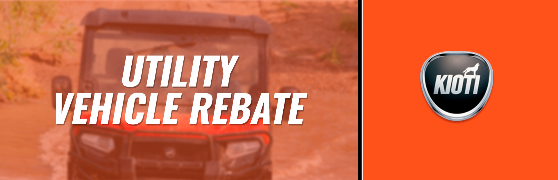 KIOTI: Utility Vehicle Rebate